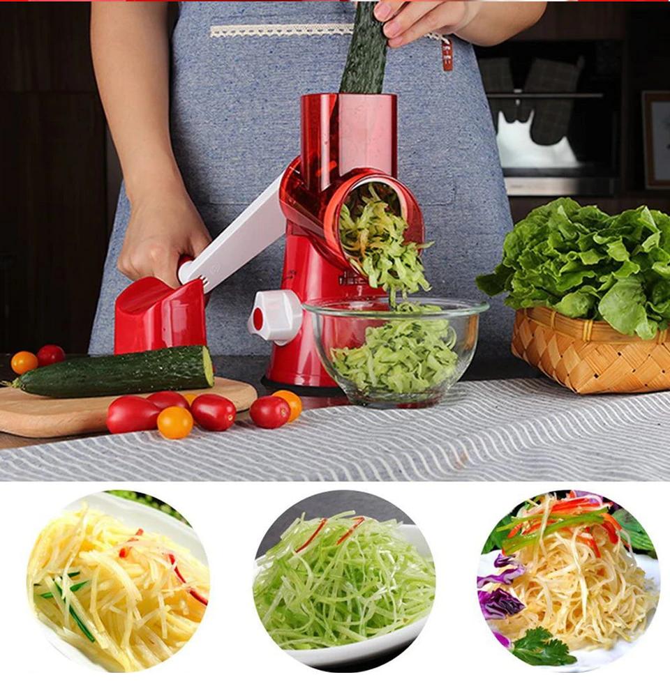 Hot Sale Manual Multi-function Vegetable Cutter Slicer 3 Colors