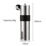 2 Size Manual Ceramic Coffee Grinder Stainless Steel