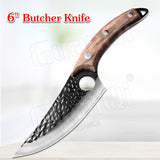 Handmade 1PCS Kitchen Knife with steel Rosewood Handle