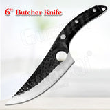 Handmade 1PCS kitchen knife with Stainless Steel Rosewood Handle