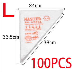 100pcs disposable piping bags