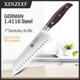 XINZUO cuchillo de Chef de cuchilla de corte de 7 pulgadas de alta calidad