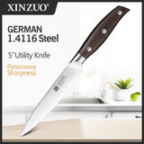 XINZUO High Quality 5inch Paring Utility Cleaver Chef Knife