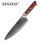 XINZUO Professional Kitchen Knife - Japanese forged Damascus Steel Chef Santoku Knives