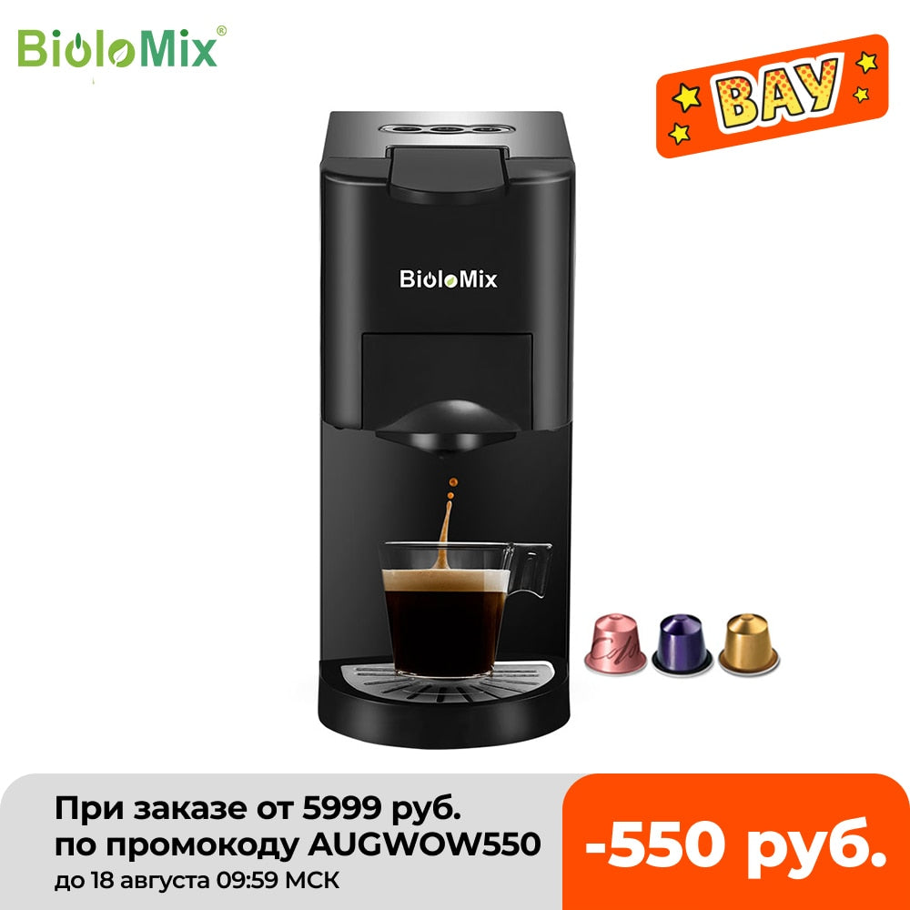 Cafetera Expreso BioloMix 3en1